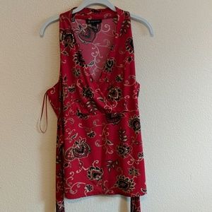 INC sequined front halter top